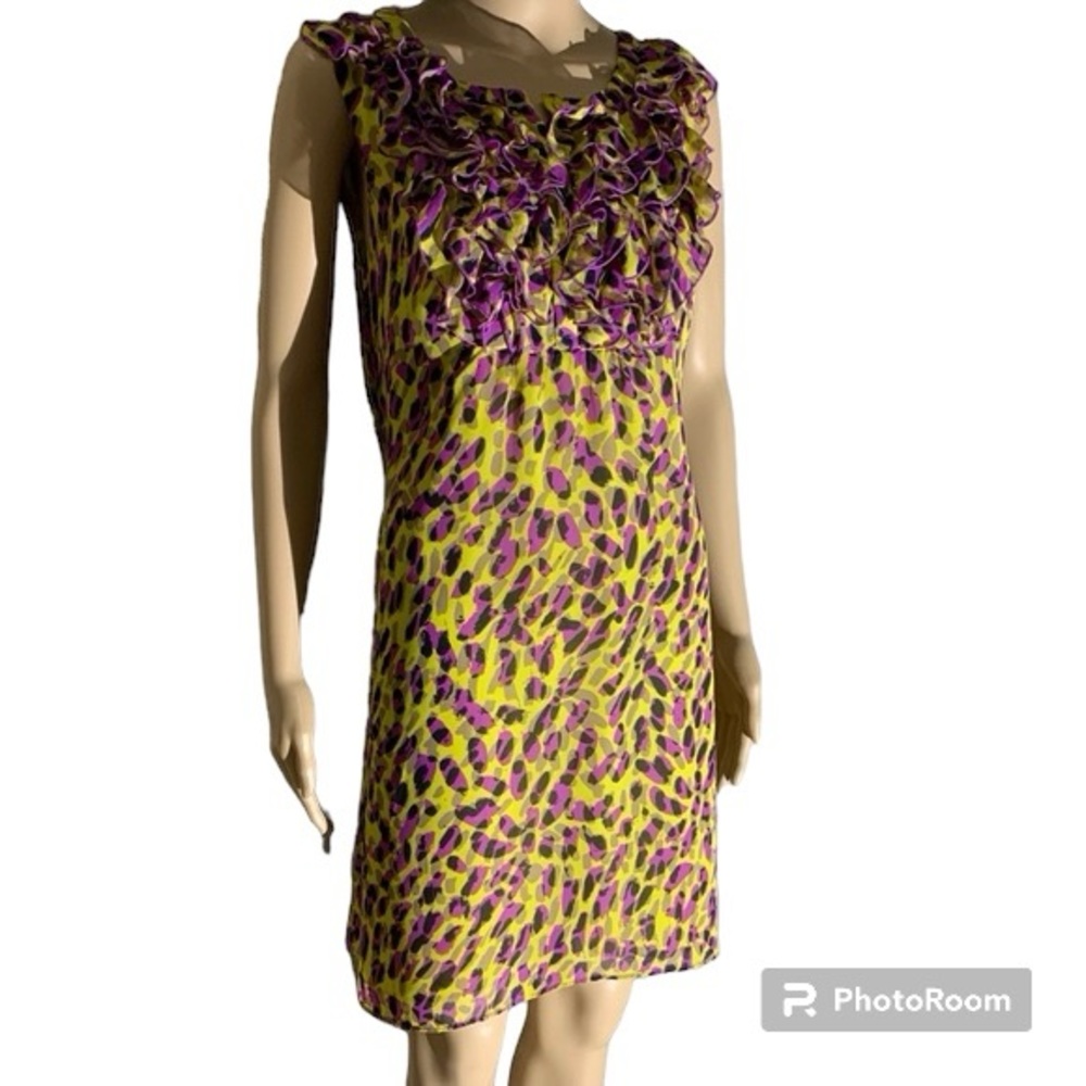 LIKE NEW! Matthew Williamson Impulse For Macy's Animal Print Dress Size Small